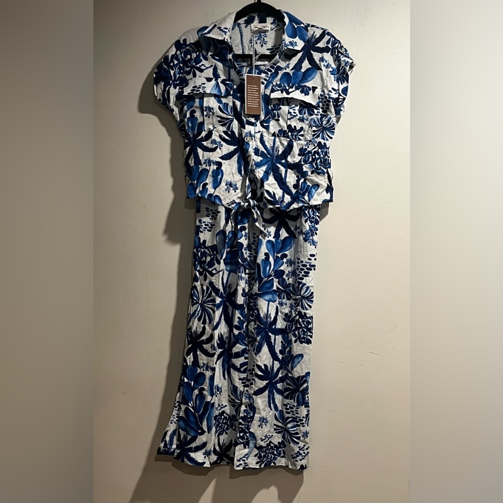 PANAMA JACK 2 piece tropical print resortwear outfit